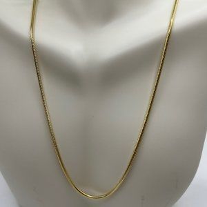 Gold Plated Snake Chain - 24" - Italy - Mens/Ladies